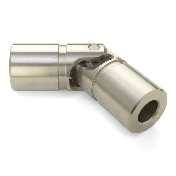 Single U-Joint, 9 mm x 8 mm Bores, 22.1 mm OD, Stainless